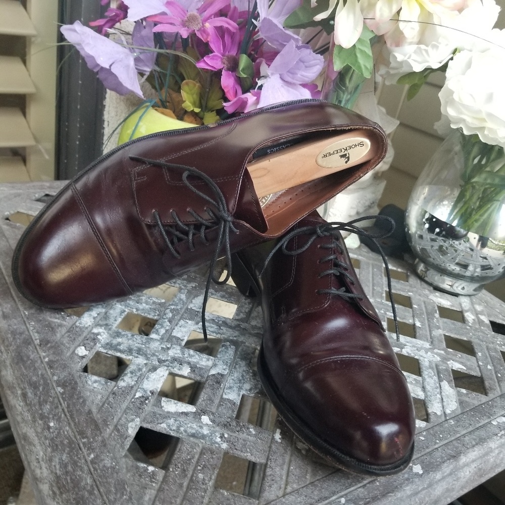 Bostonian Burgundy Akron Oxford dress men shoes